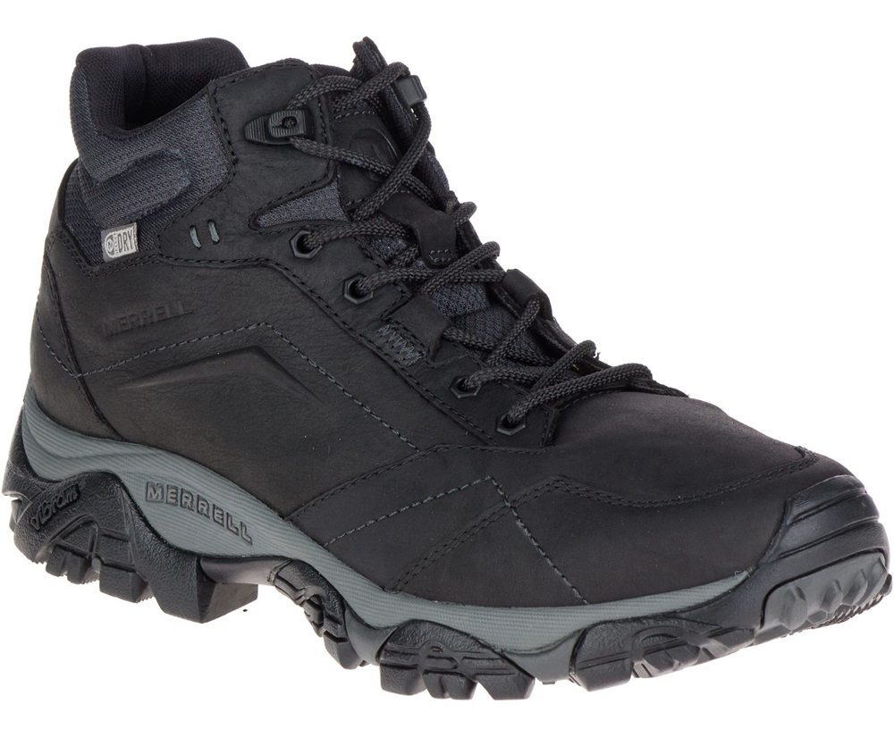 Merrell Boots Black - Moab Adventure Mid Waterproof - Mens 47YRKNSTU